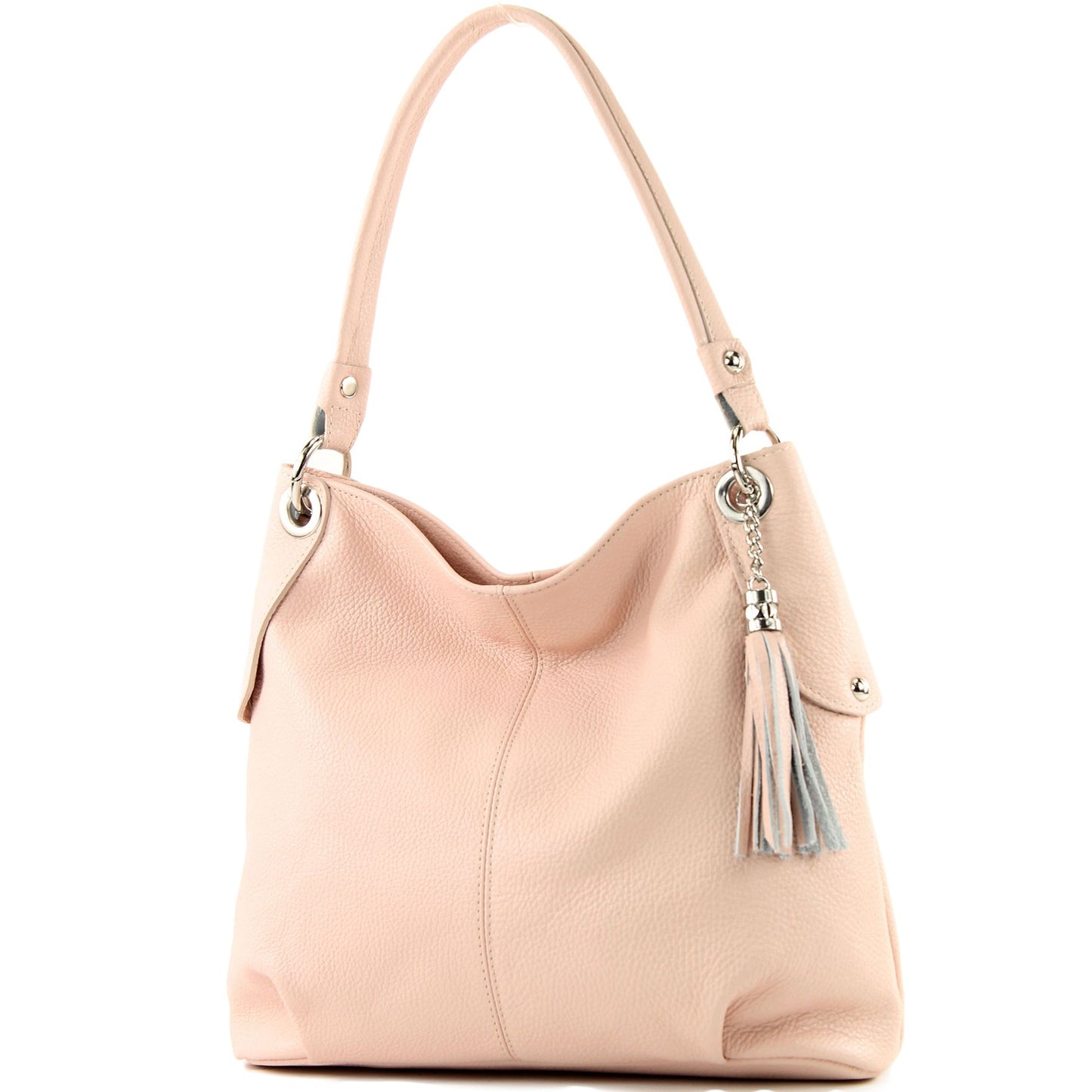 modamoda de T185 Damen Leder Schultertasche Handtasche handmade in Italy