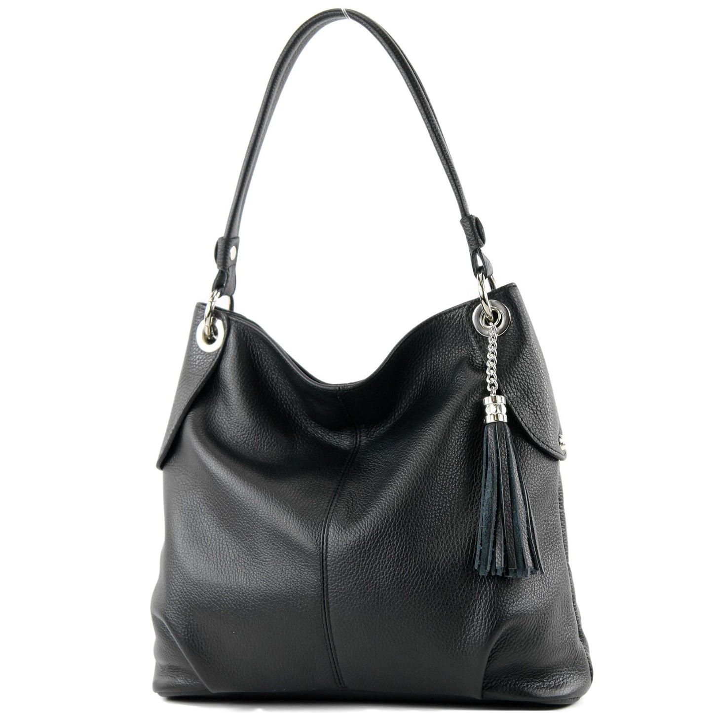 modamoda de T185 Damen Leder Schultertasche Handtasche handmade in Italy