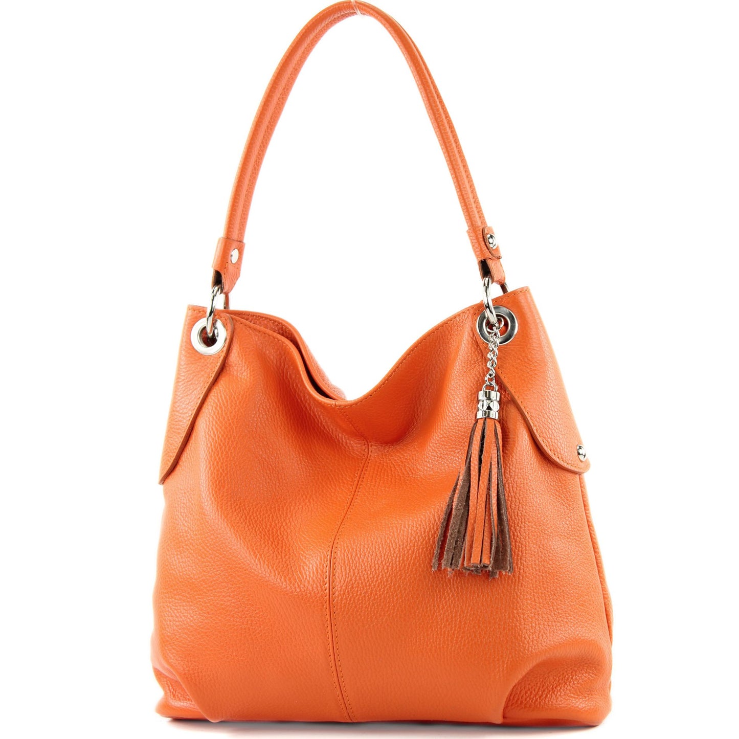 modamoda de T185 Damen Leder Schultertasche Handtasche handmade in Italy