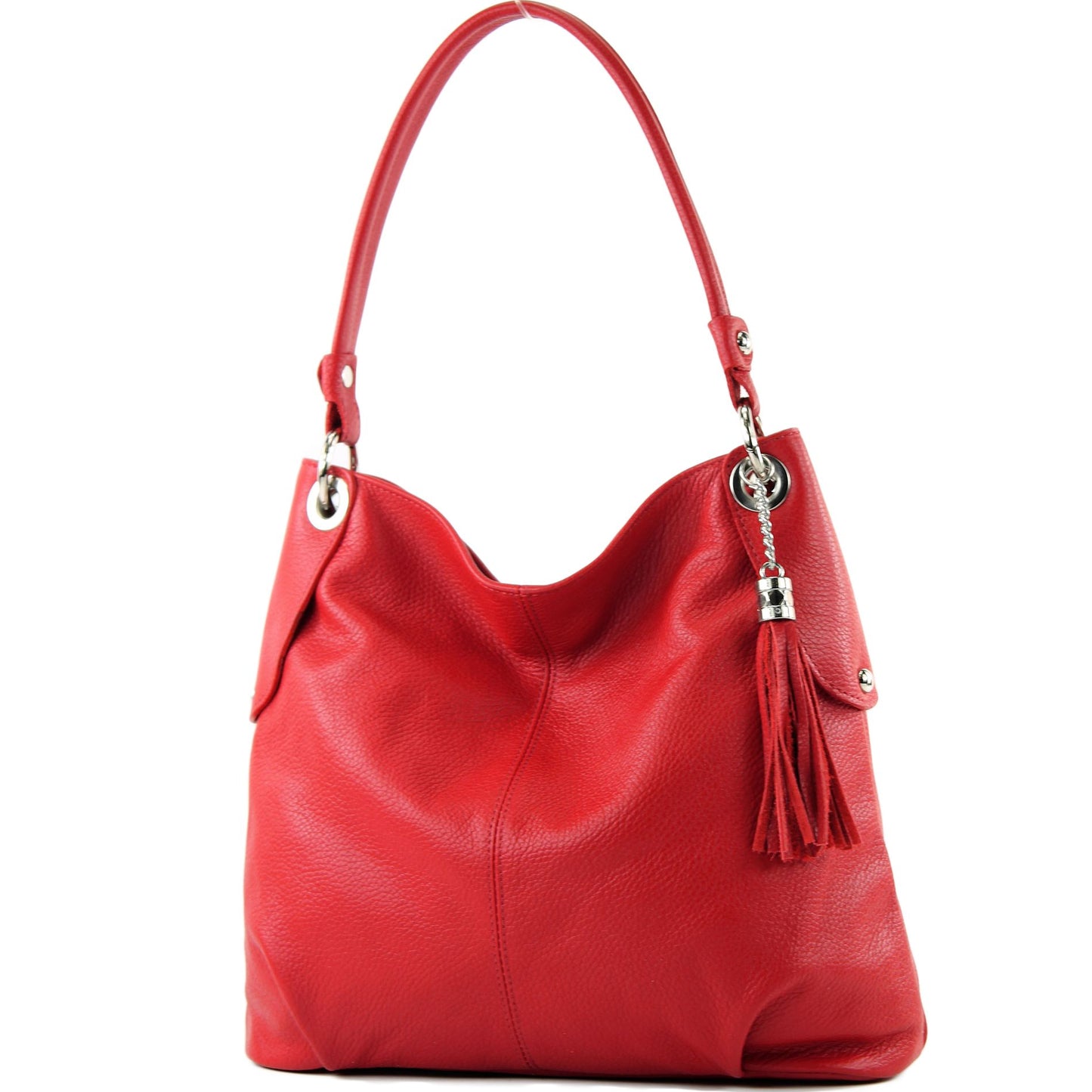 modamoda de T185 Damen Leder Schultertasche Handtasche handmade in Italy