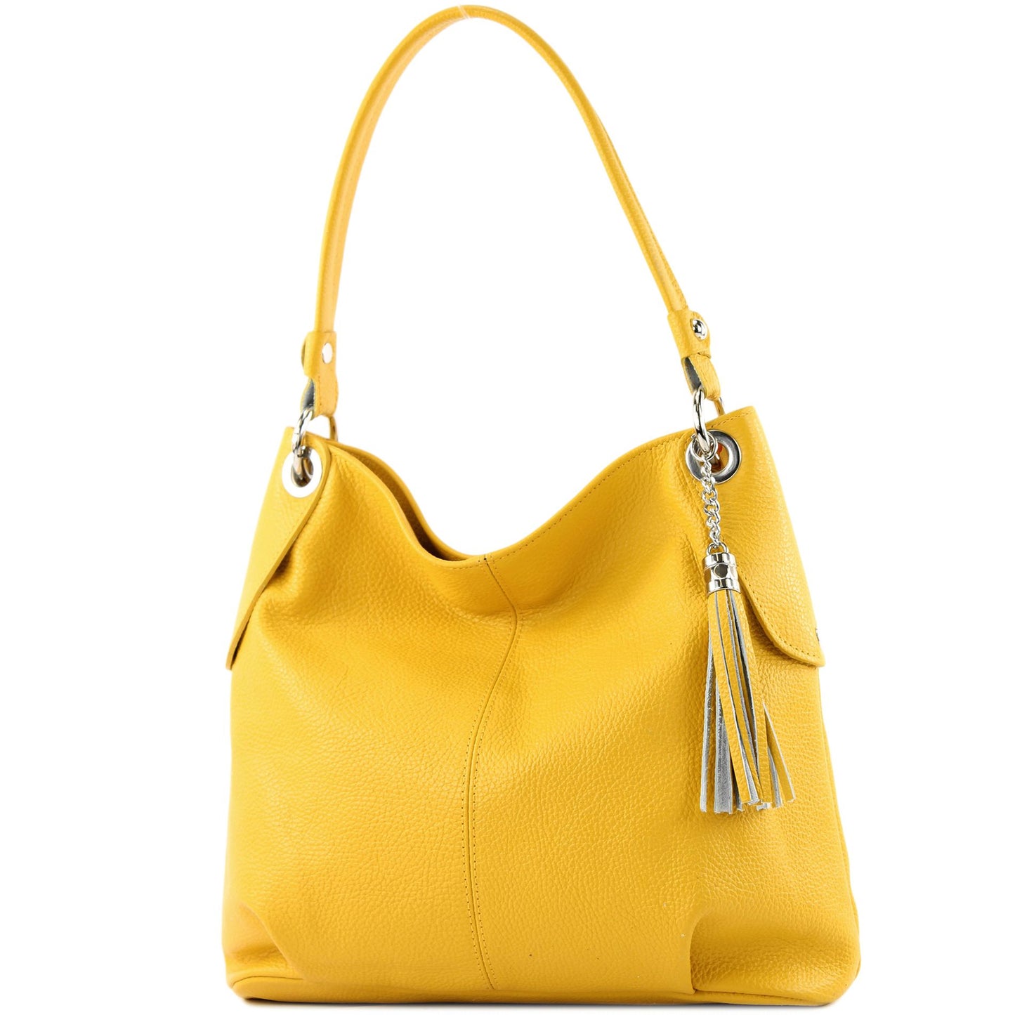 modamoda de T185 Damen Leder Schultertasche Handtasche handmade in Italy