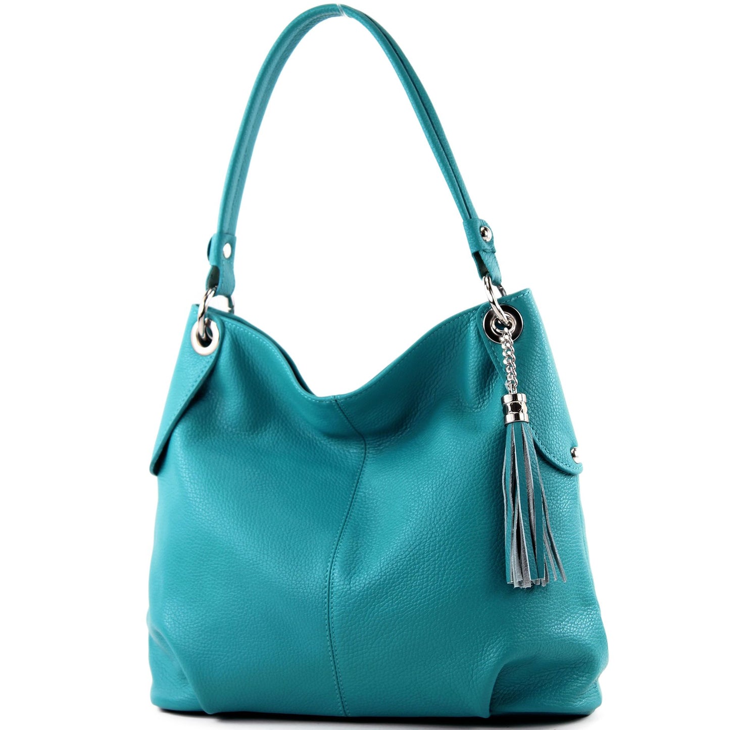 modamoda de T185 Damen Leder Schultertasche Handtasche handmade in Italy