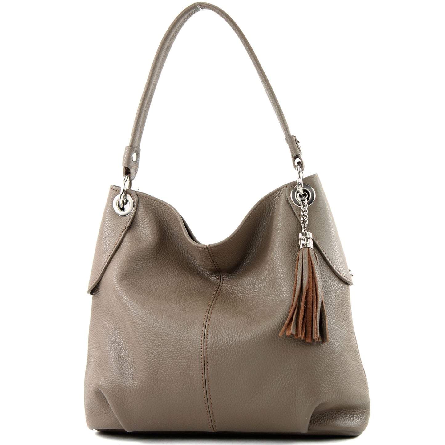 modamoda de T185 Damen Leder Schultertasche Handtasche handmade in Italy