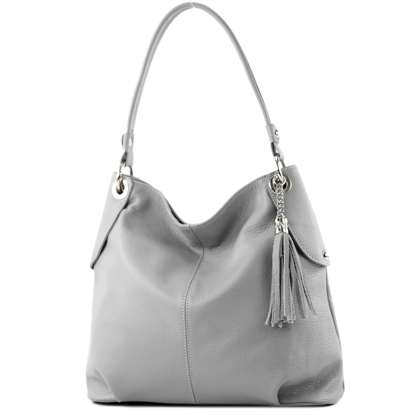 modamoda de T185 Damen Leder Schultertasche Handtasche handmade in Italy