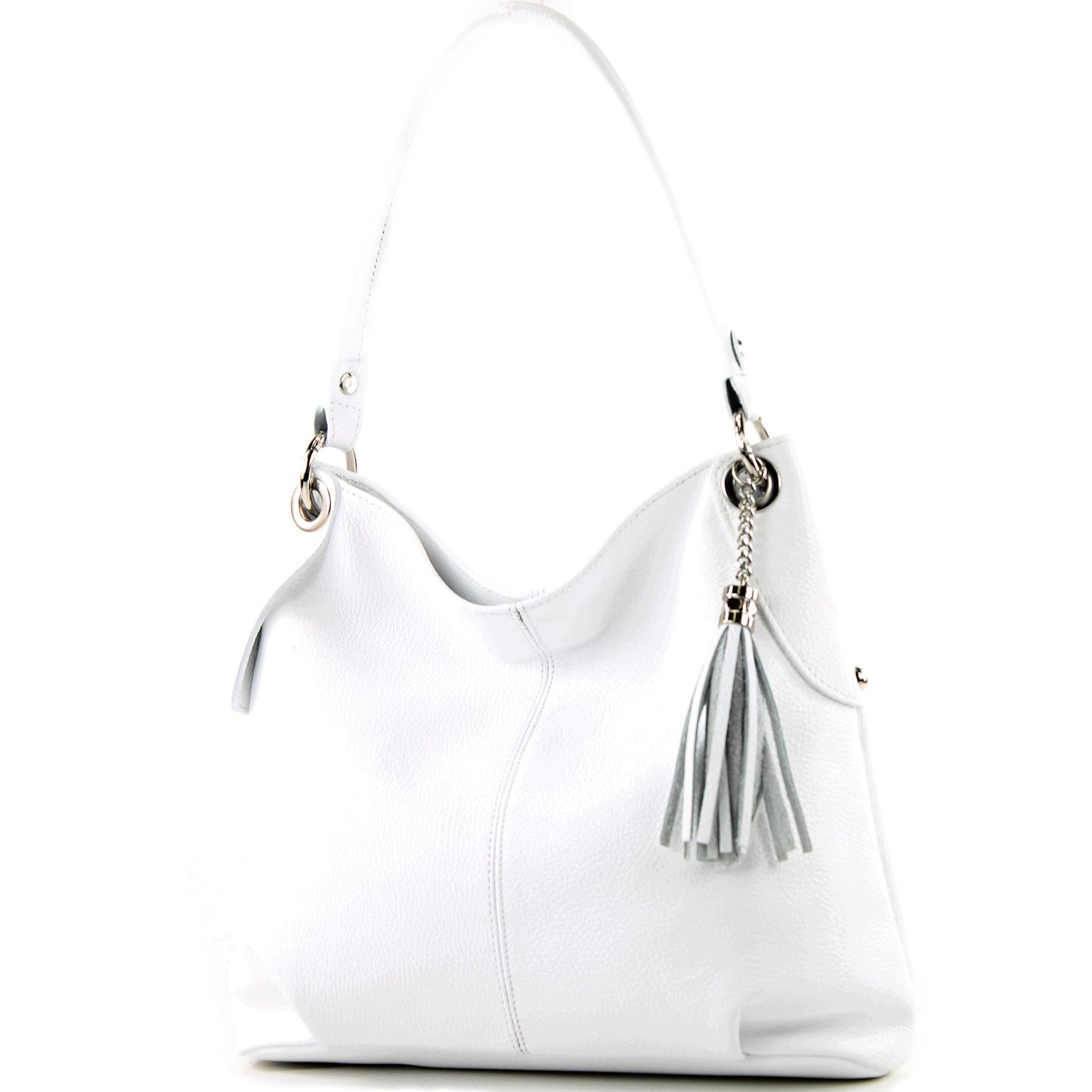 modamoda de T185 Damen Leder Schultertasche Handtasche handmade in Italy