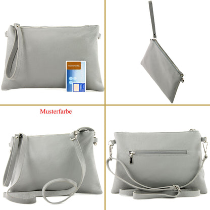 modamoda de T186 Damen Leder Clutch Umhängetasche Abendtasche handmade in Italy