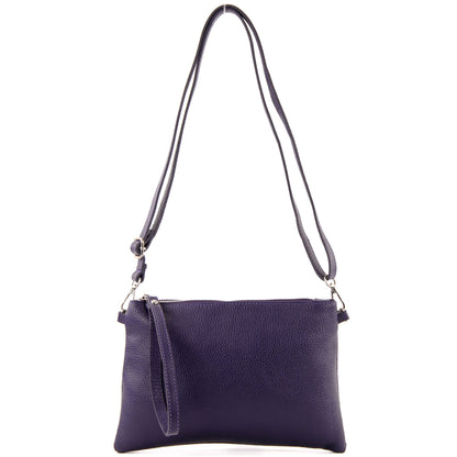 modamoda de T186 Damen Leder Clutch Umhängetasche Abendtasche handmade in Italy