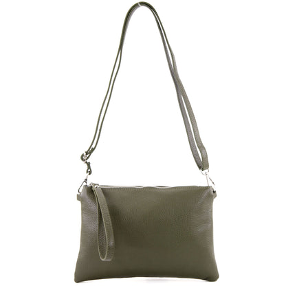 modamoda de T186 Damen Leder Clutch Umhängetasche Abendtasche handmade in Italy