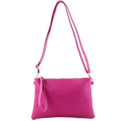 modamoda de T186 Damen Leder Clutch Umhängetasche Abendtasche handmade in Italy