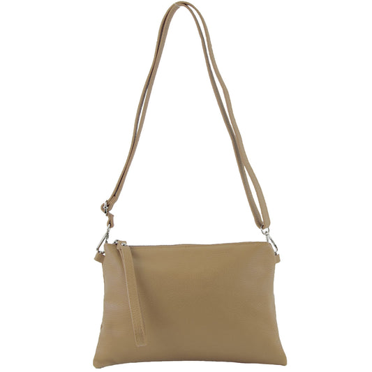 modamoda de T186 Damen Leder Clutch Umhängetasche Abendtasche handmade in Italy