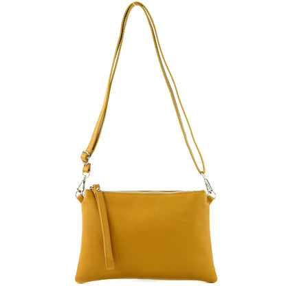 modamoda de T186 Damen Leder Clutch Umhängetasche Abendtasche handmade in Italy