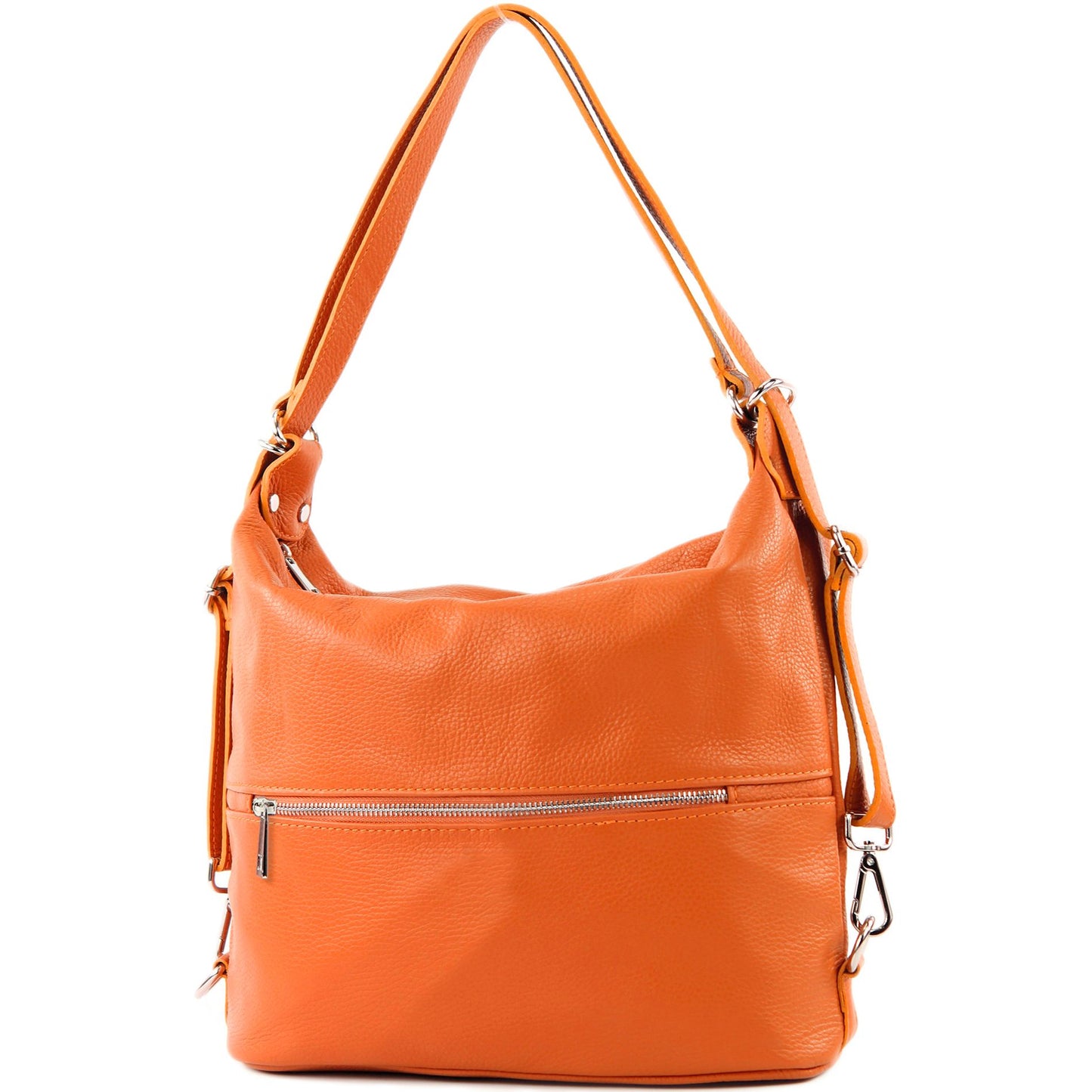 modamoda de T189 Damen Leder Rucksack Damentasche 2in1 handmade in Italy