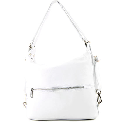 modamoda de T189 Damen Leder Rucksack Damentasche 2in1 handmade in Italy