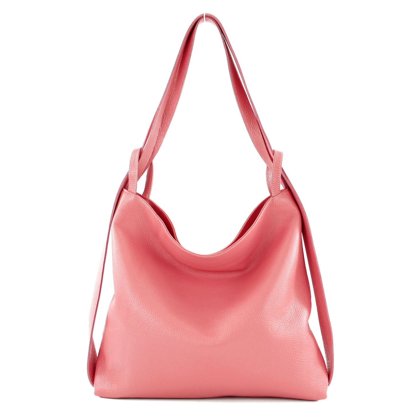 modamoda de T192 Damen Leder Rucksack Schultertasche 2in1 handmade in Italy