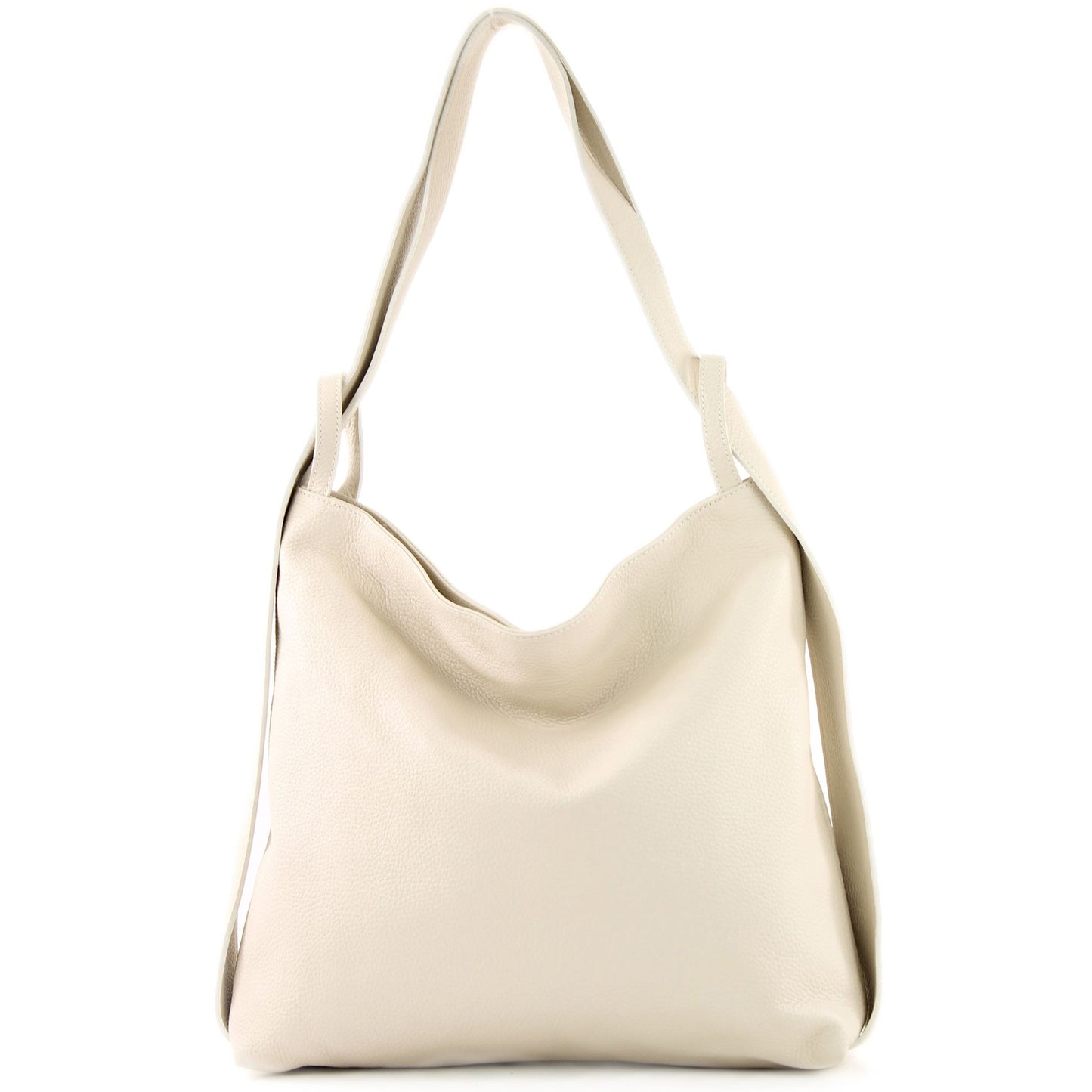 modamoda de T192 Damen Leder Rucksack Schultertasche 2in1 handmade in Italy