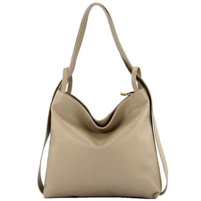 modamoda de T192 Damen Leder Rucksack Schultertasche 2in1 handmade in Italy