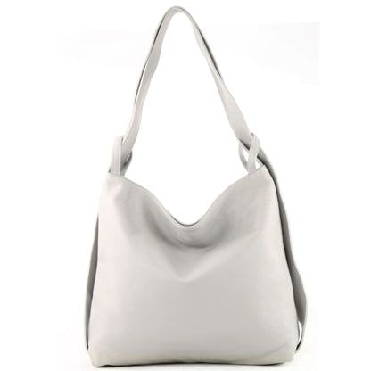 modamoda de T192 Damen Leder Rucksack Schultertasche 2in1 handmade in Italy