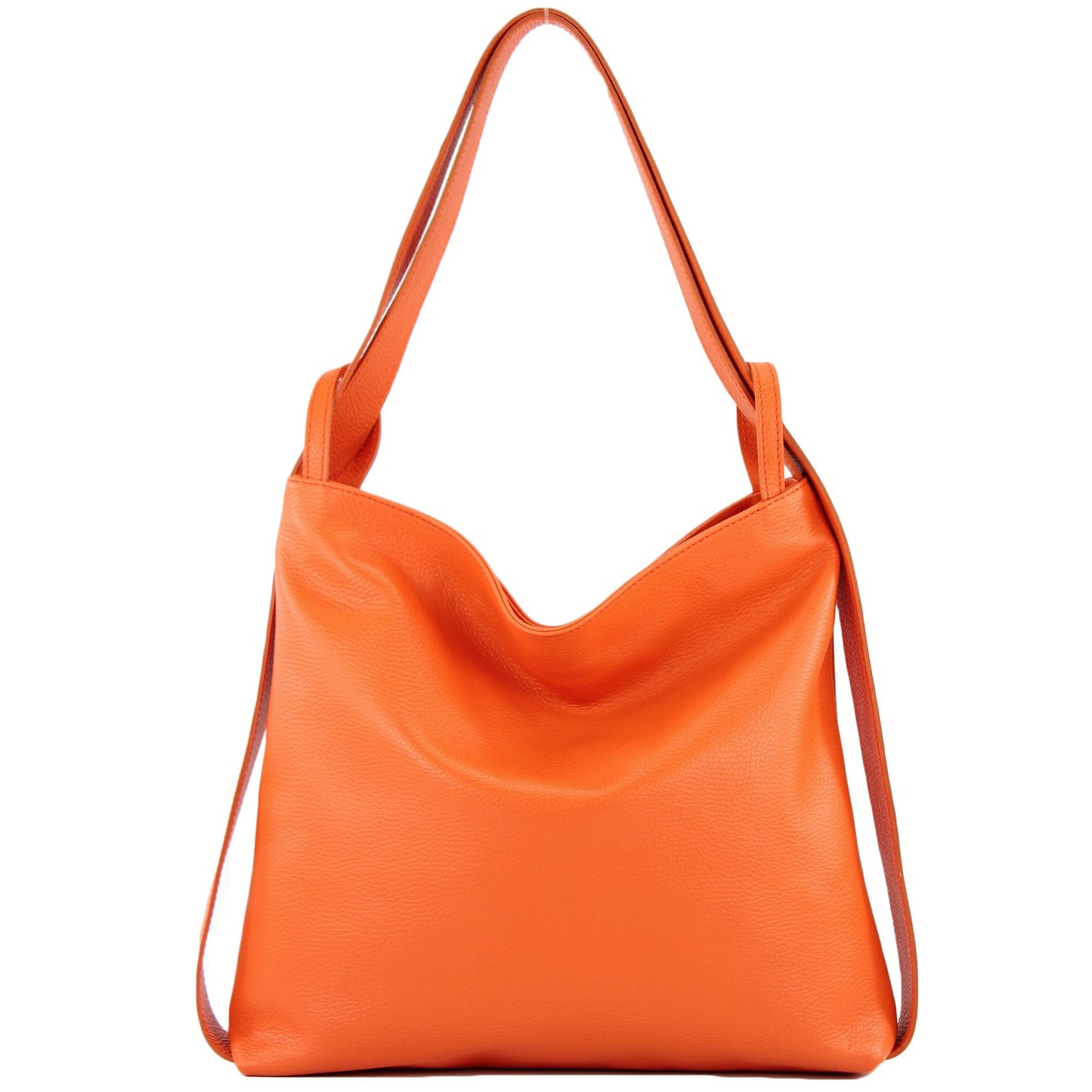 modamoda de T192 Damen Leder Rucksack Schultertasche 2in1 handmade in Italy