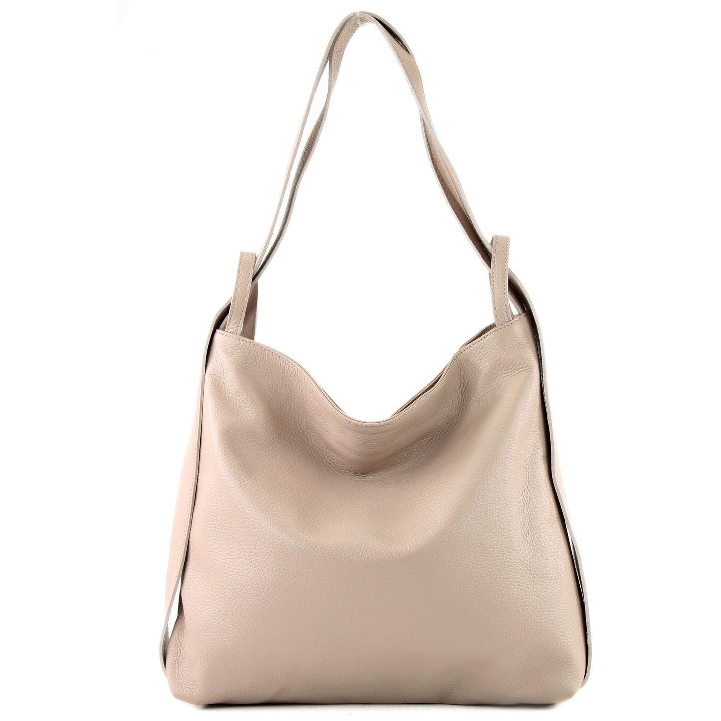 modamoda de T192 Damen Leder Rucksack Schultertasche 2in1 handmade in Italy
