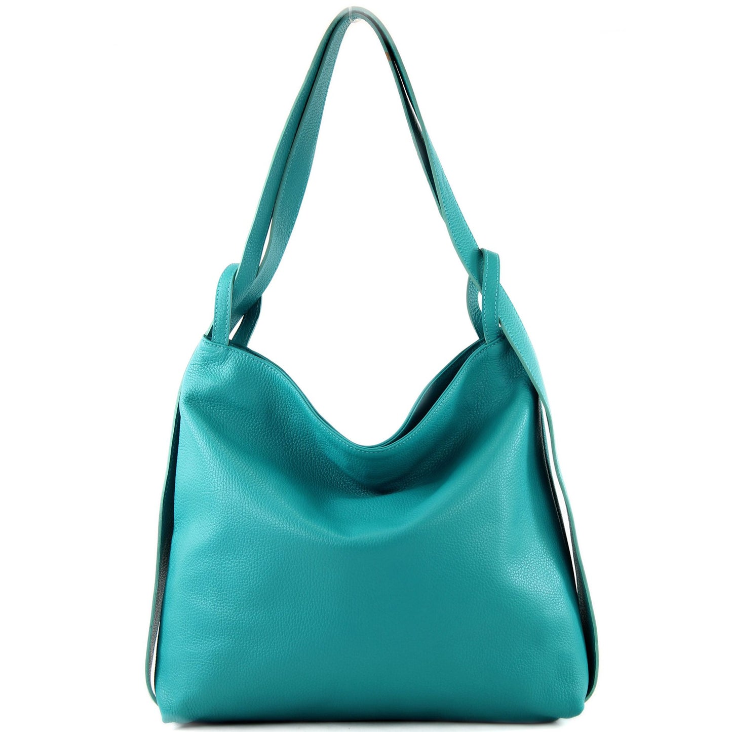 modamoda de T192 Damen Leder Rucksack Schultertasche 2in1 handmade in Italy
