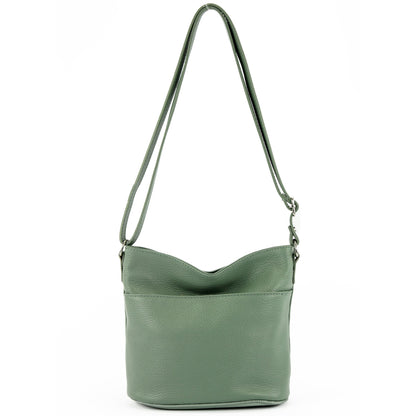 modamoda de T198 kleine Damen Leder Umhängetasche Schultertasche handmade in Italy