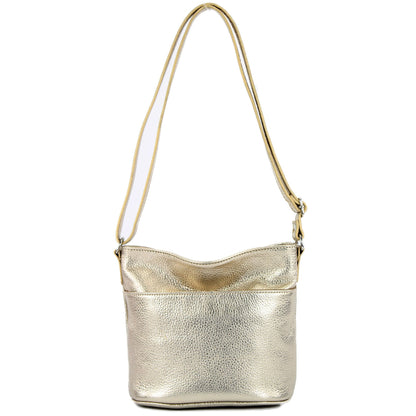 modamoda de T198 kleine Damen Leder Umhängetasche Schultertasche handmade in Italy