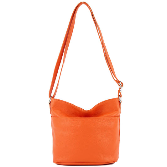 modamoda de T198 kleine Damen Leder Umhängetasche Schultertasche handmade in Italy
