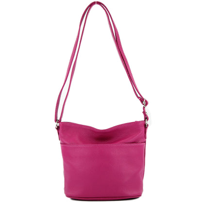 modamoda de T198 kleine Damen Leder Umhängetasche Schultertasche handmade in Italy