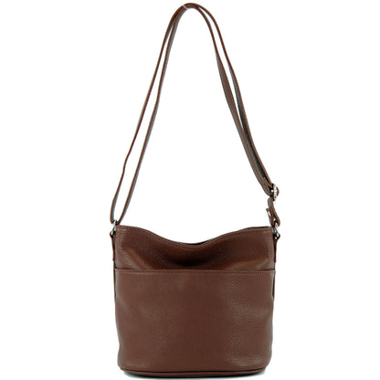 modamoda de T198 kleine Damen Leder Umhängetasche Schultertasche handmade in Italy
