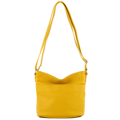 modamoda de T198 kleine Damen Leder Umhängetasche Schultertasche handmade in Italy