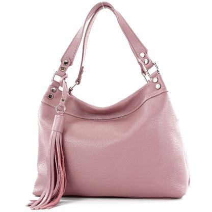 modamoda de T201 Damen Leder Schultertasche Handtasche handmade in Italy