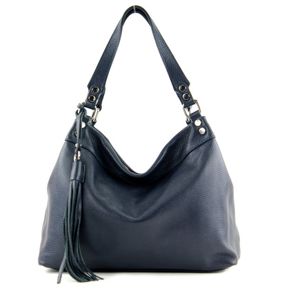 modamoda de T201 Damen Leder Schultertasche Handtasche handmade in Italy
