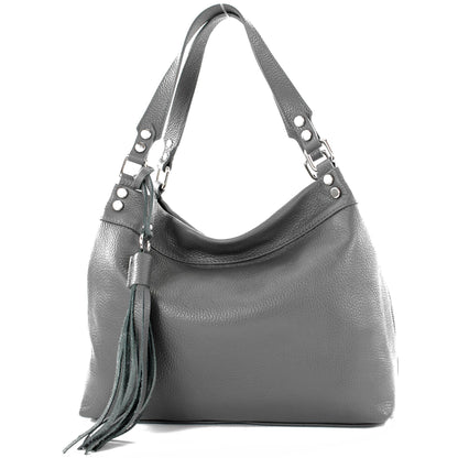 modamoda de T201 Damen Leder Schultertasche Handtasche handmade in Italy