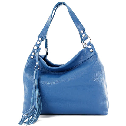 modamoda de T201 Damen Leder Schultertasche Handtasche handmade in Italy