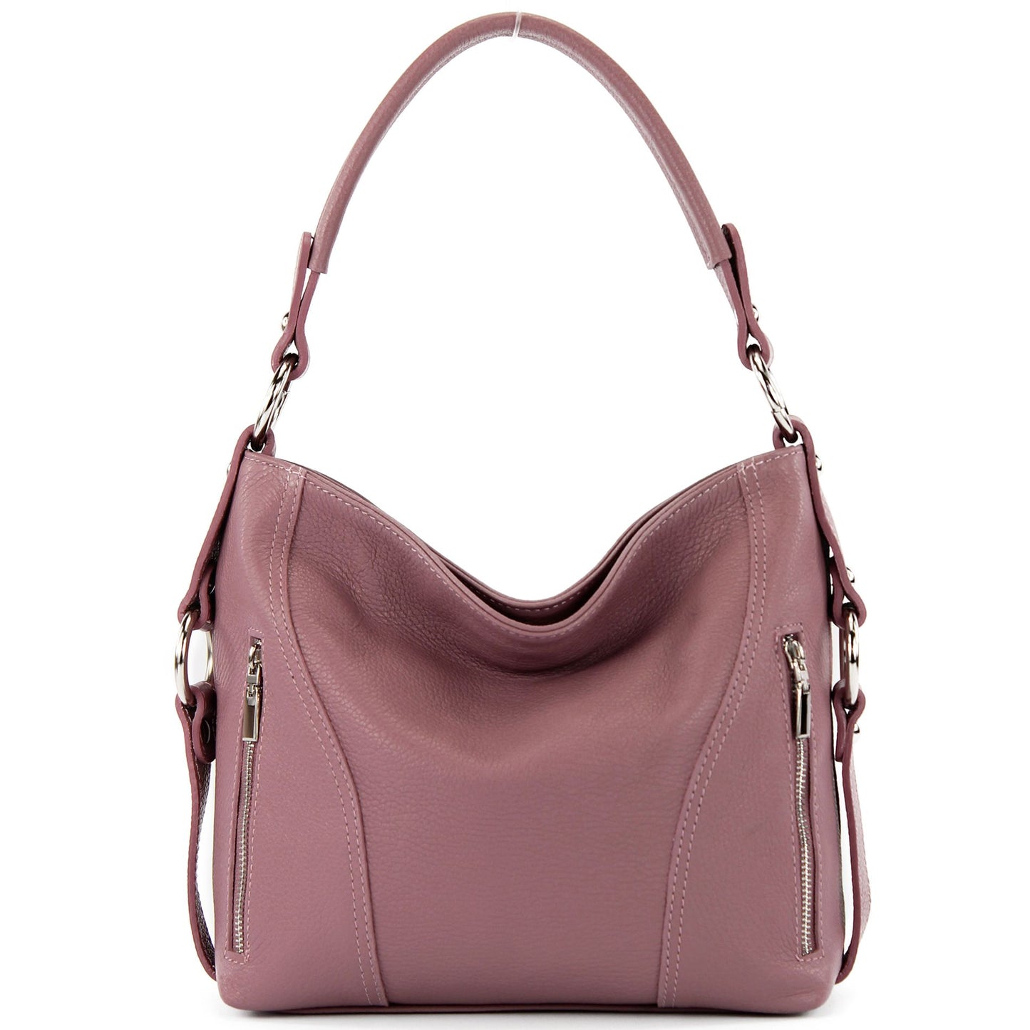 modamoda de T202 Damen Leder Henkeltasche Schultertasche handmade in Italy