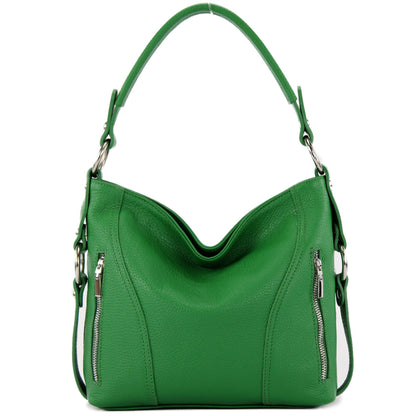 modamoda de T202 Damen Leder Henkeltasche Schultertasche handmade in Italy