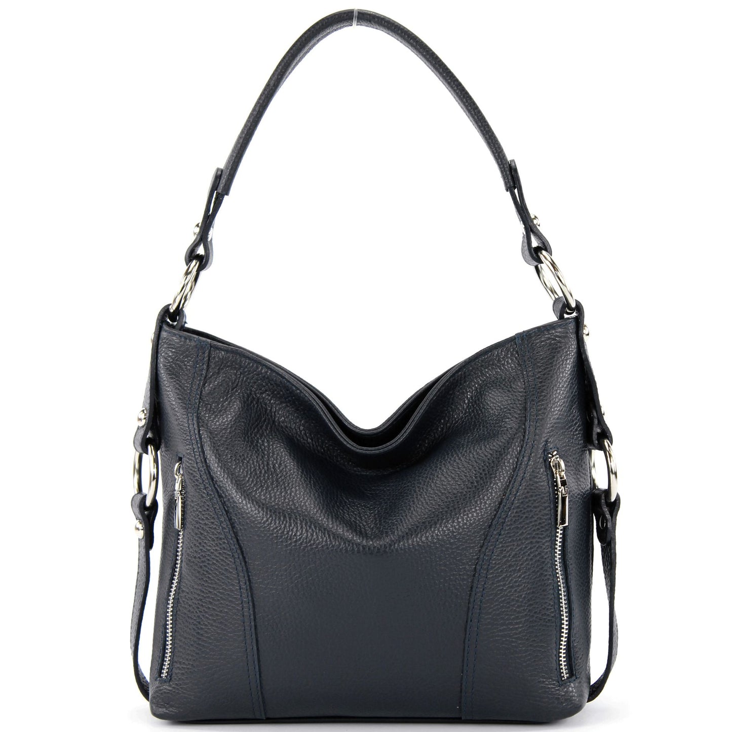 modamoda de T202 Damen Leder Henkeltasche Schultertasche handmade in Italy