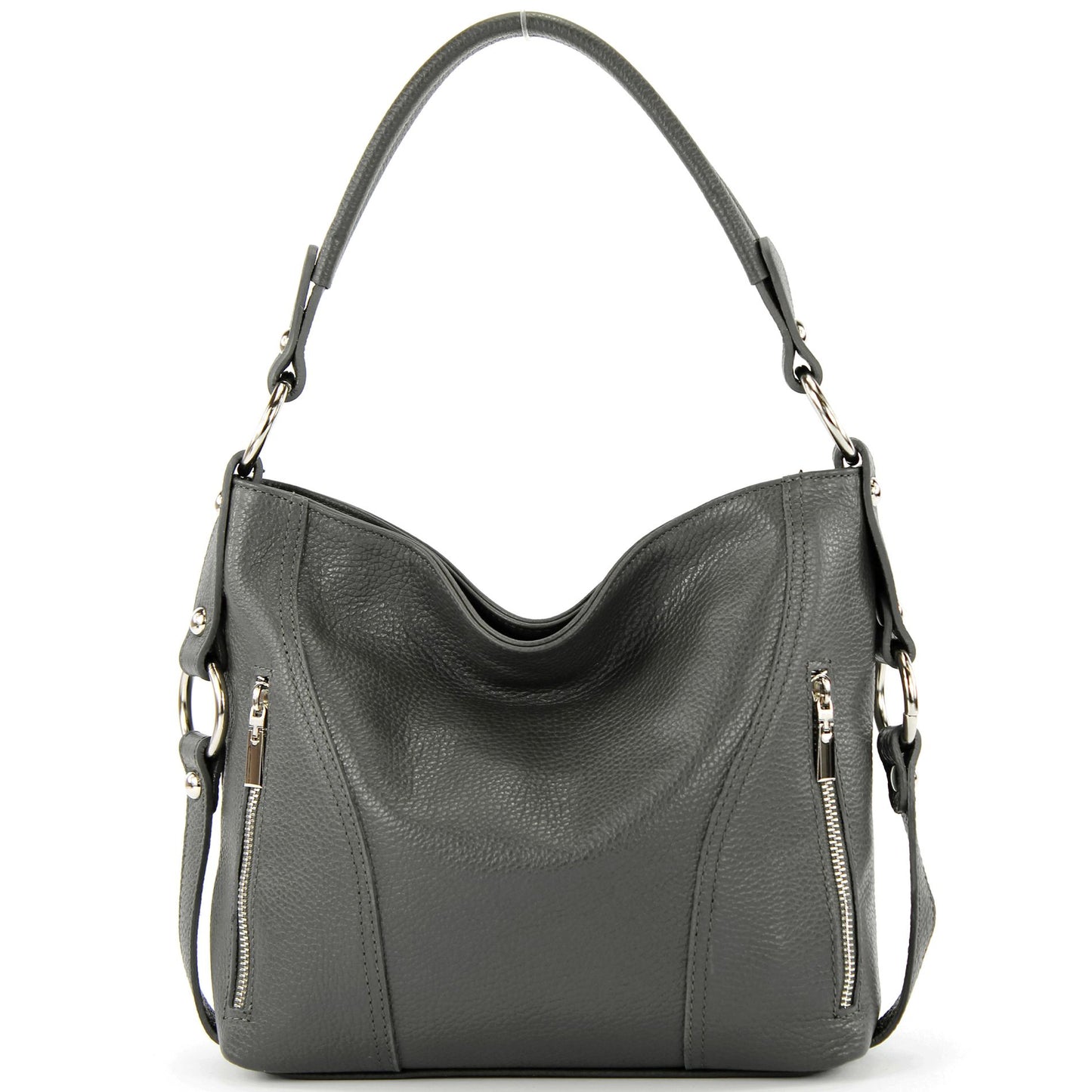 modamoda de T202 Damen Leder Henkeltasche Schultertasche handmade in Italy