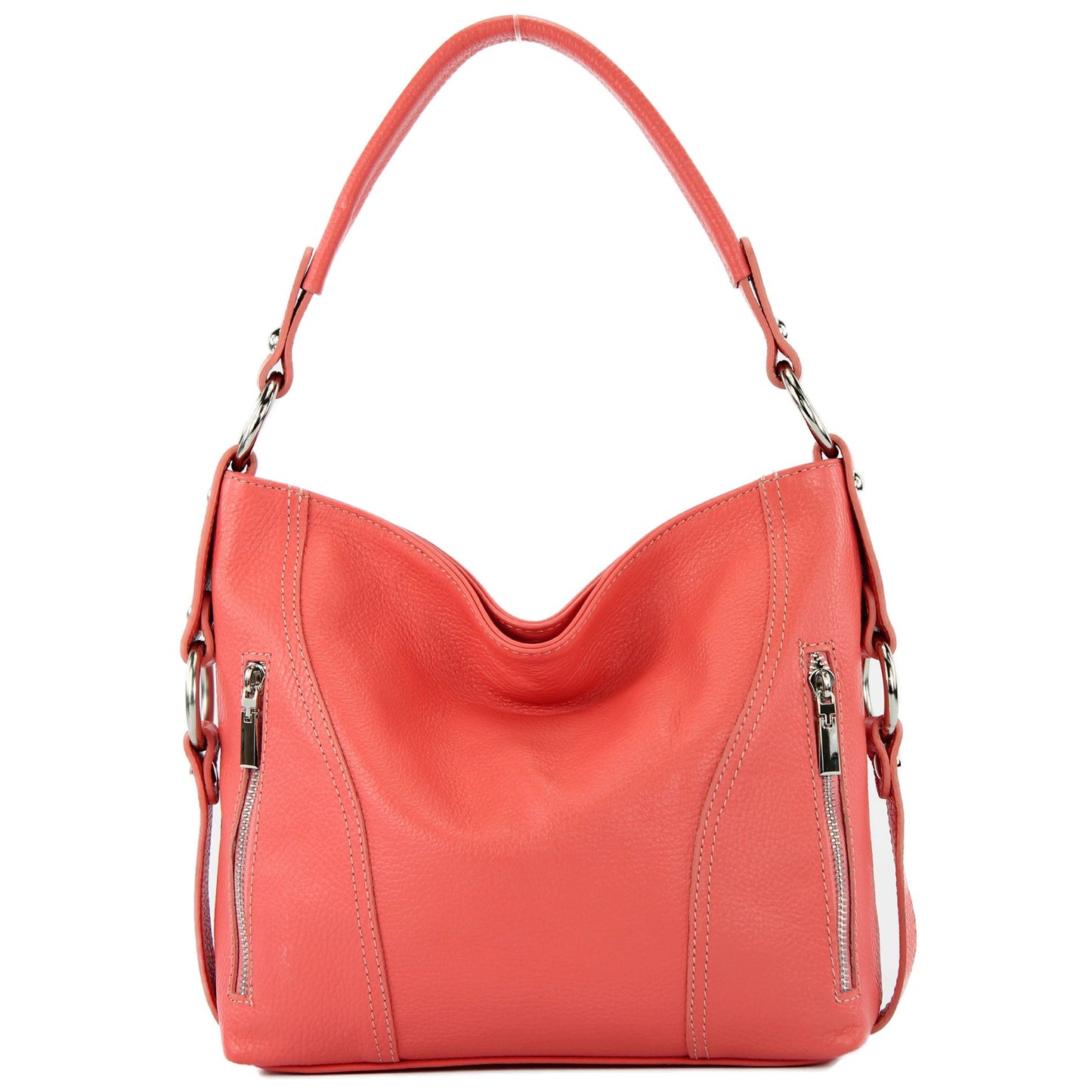 modamoda de T202 Damen Leder Henkeltasche Schultertasche handmade in Italy