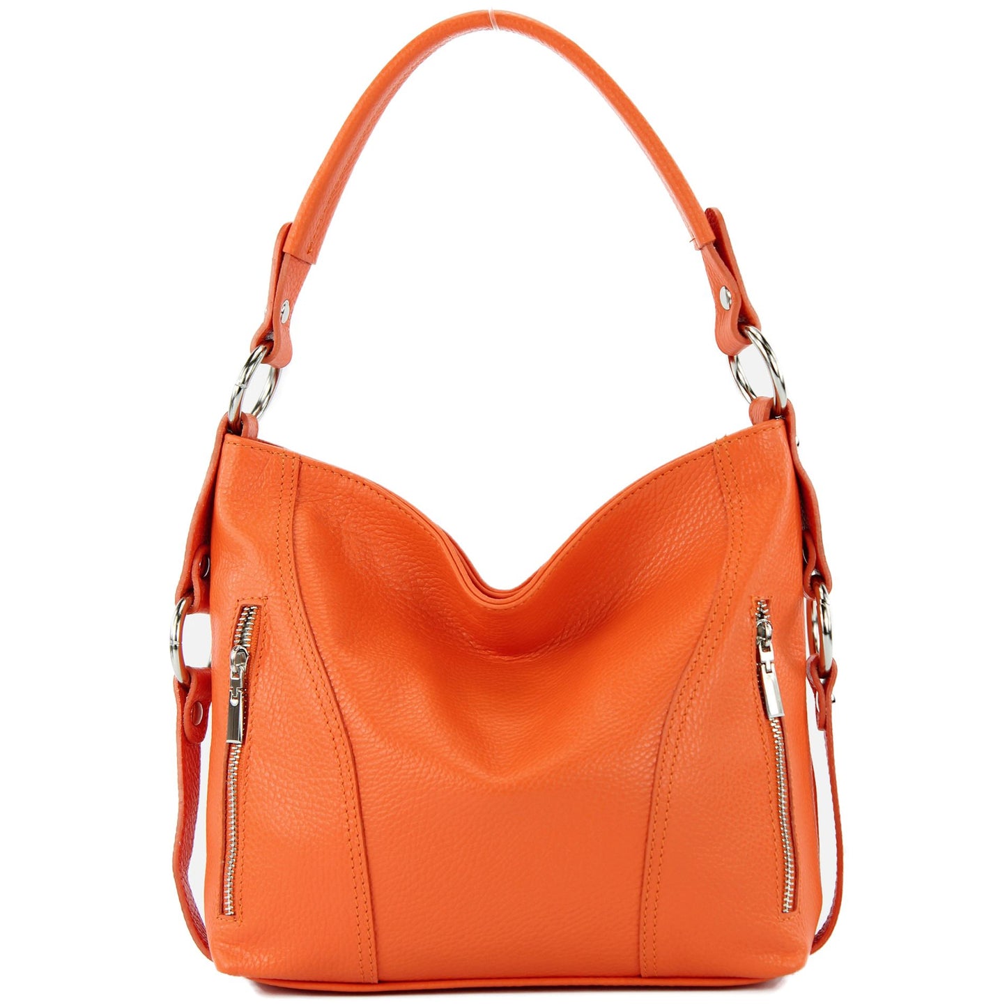 modamoda de T202 Damen Leder Henkeltasche Schultertasche handmade in Italy
