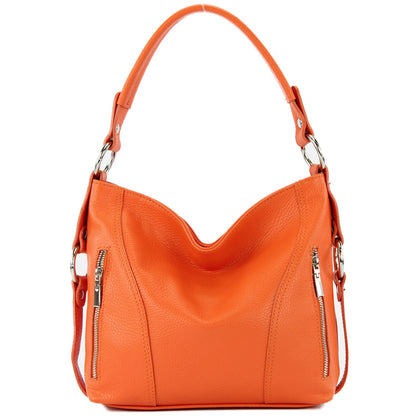 modamoda de T202 Damen Leder Henkeltasche Schultertasche handmade in Italy