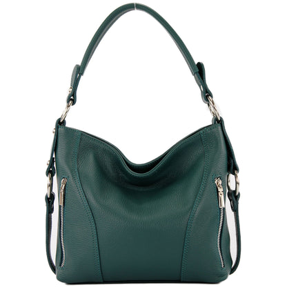 modamoda de T202 Damen Leder Henkeltasche Schultertasche handmade in Italy