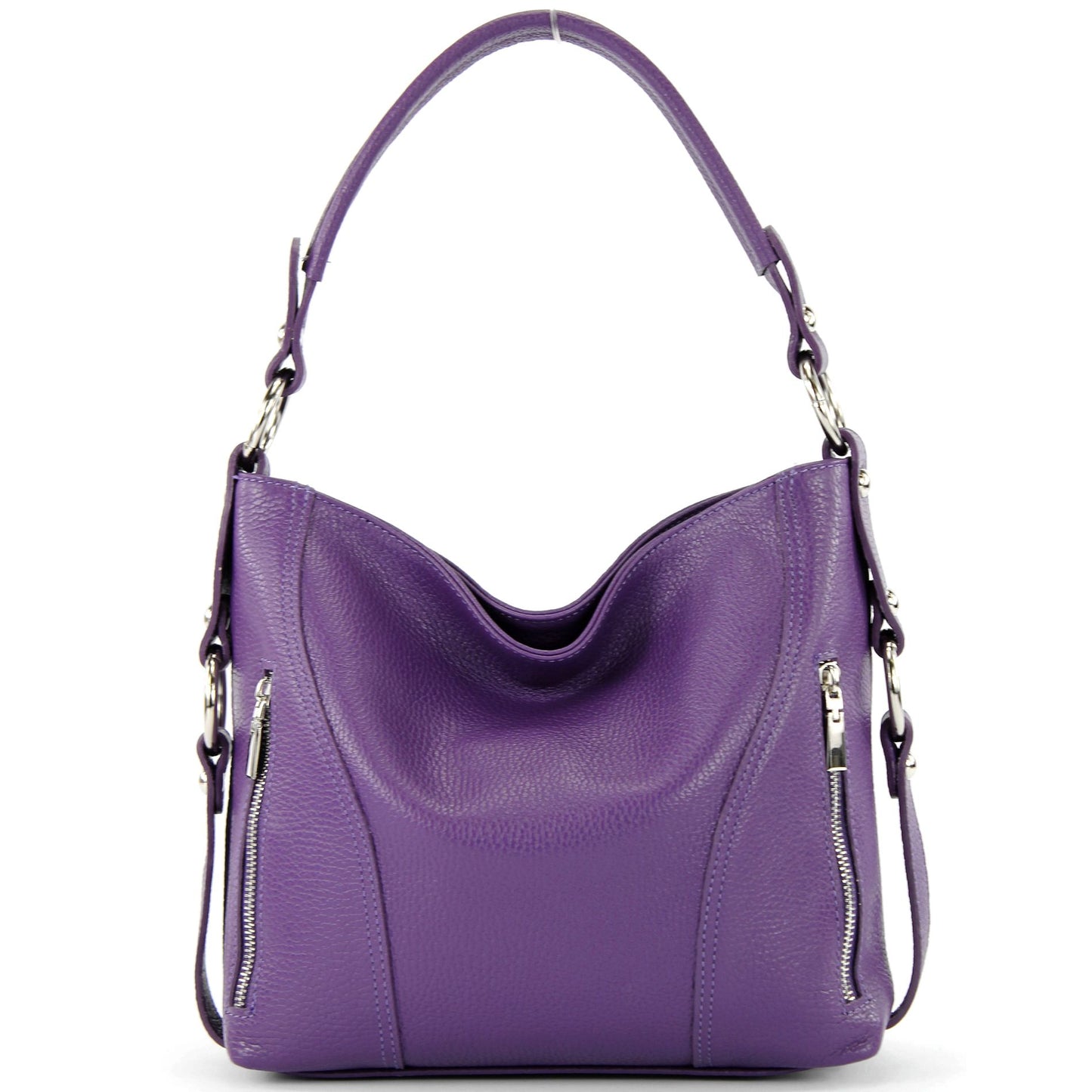modamoda de T202 Damen Leder Henkeltasche Schultertasche handmade in Italy