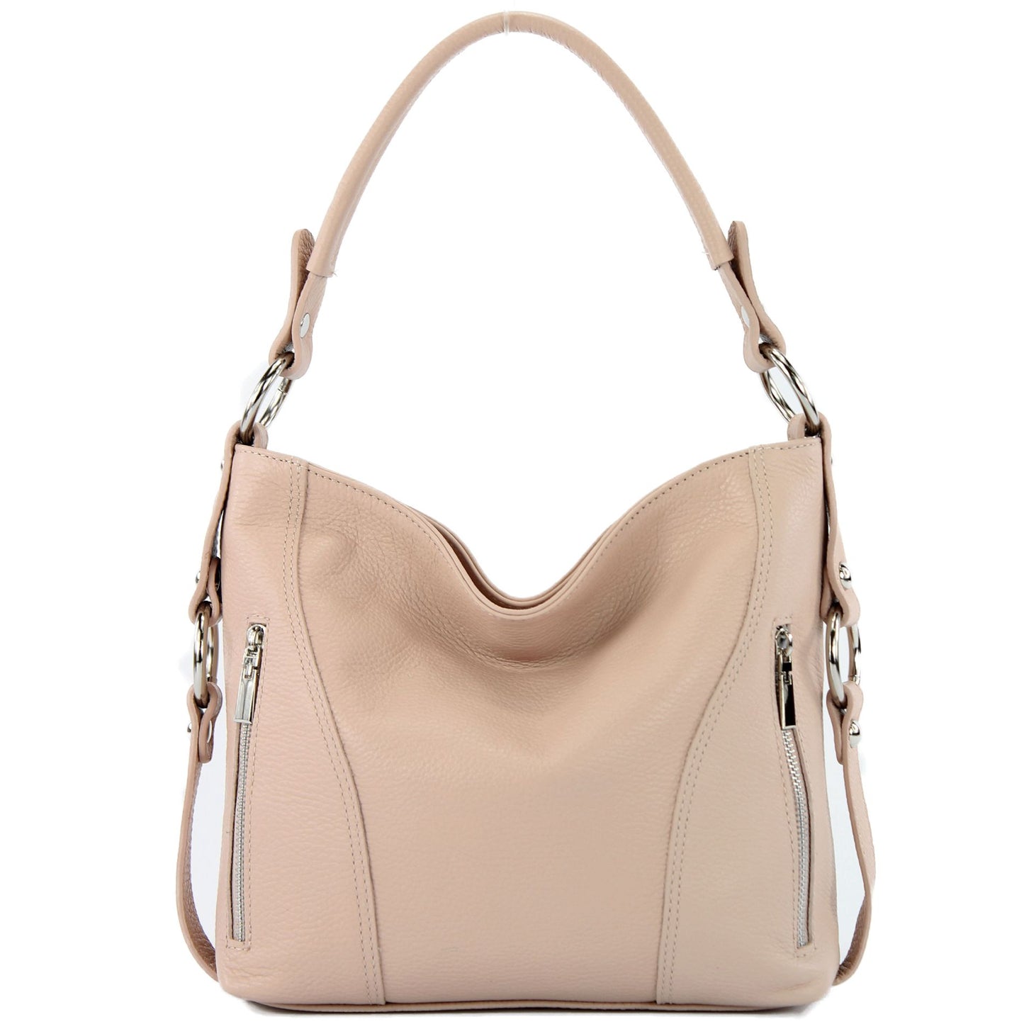 modamoda de T202 Damen Leder Henkeltasche Schultertasche handmade in Italy