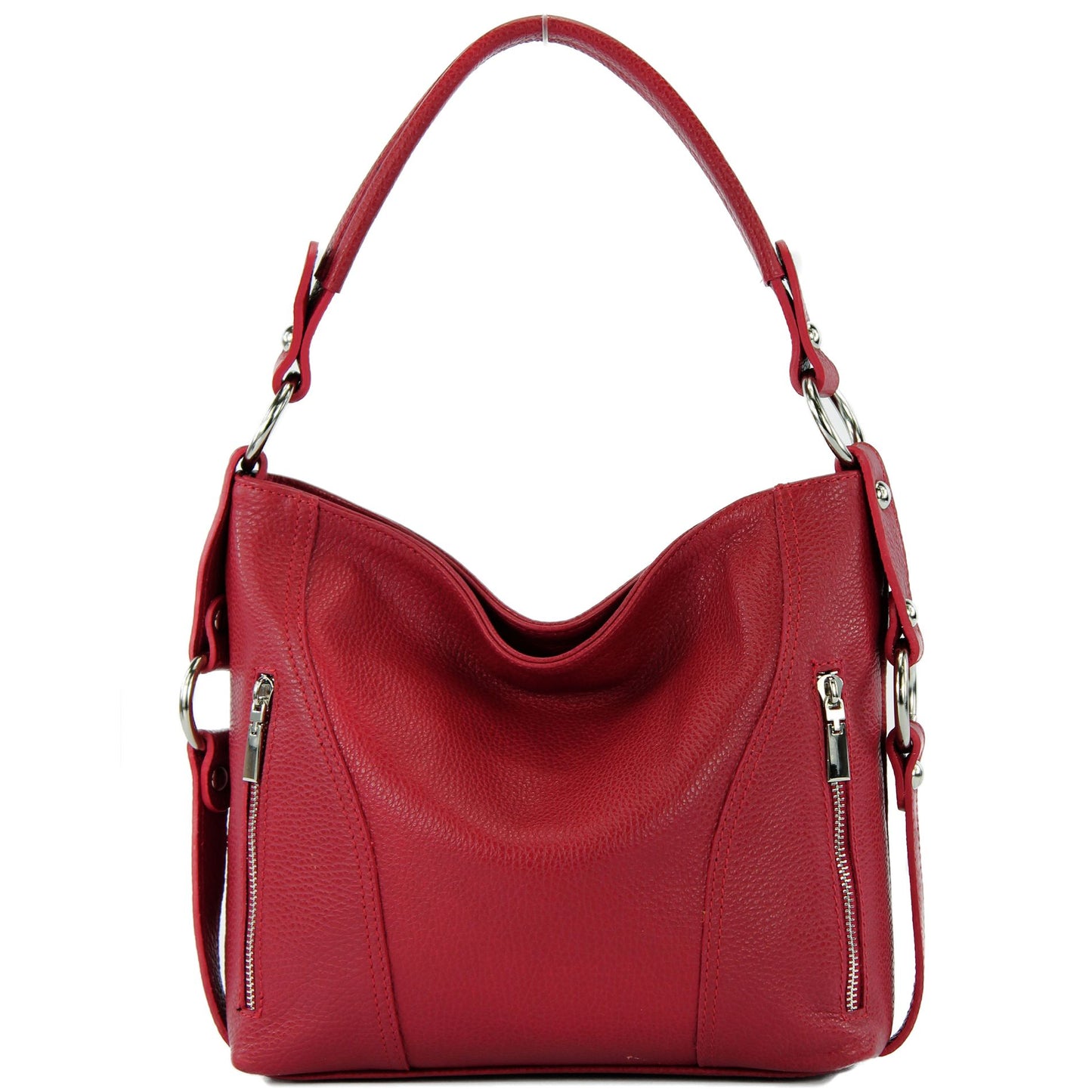modamoda de T202 Damen Leder Henkeltasche Schultertasche handmade in Italy