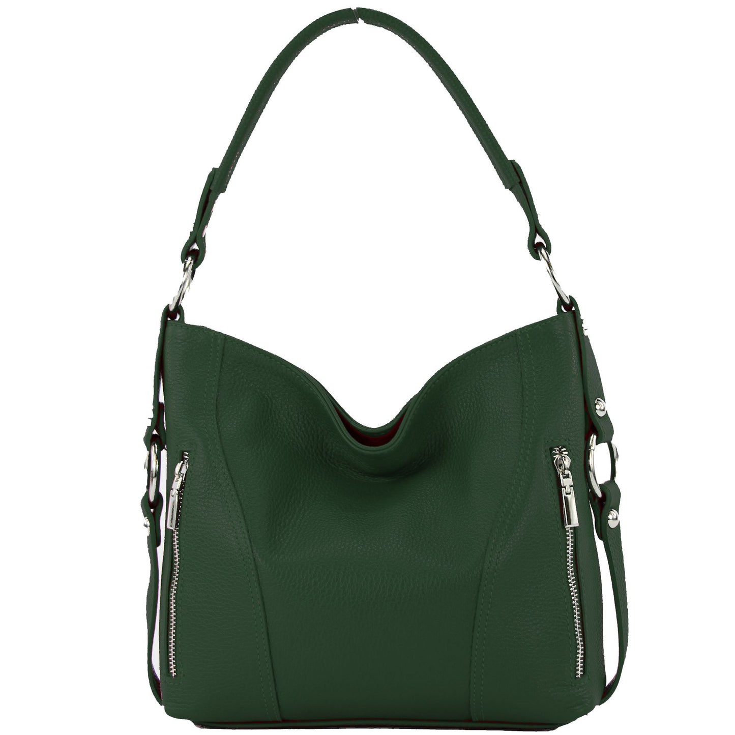 modamoda de T202 Damen Leder Henkeltasche Schultertasche handmade in Italy