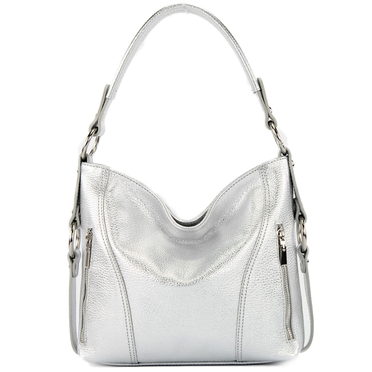 modamoda de T202 Damen Leder Henkeltasche Schultertasche handmade in Italy