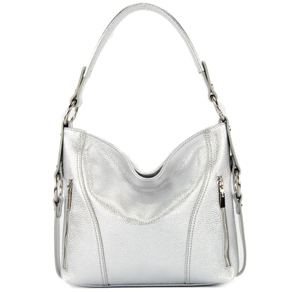 modamoda de T202 Damen Leder Henkeltasche Schultertasche handmade in Italy