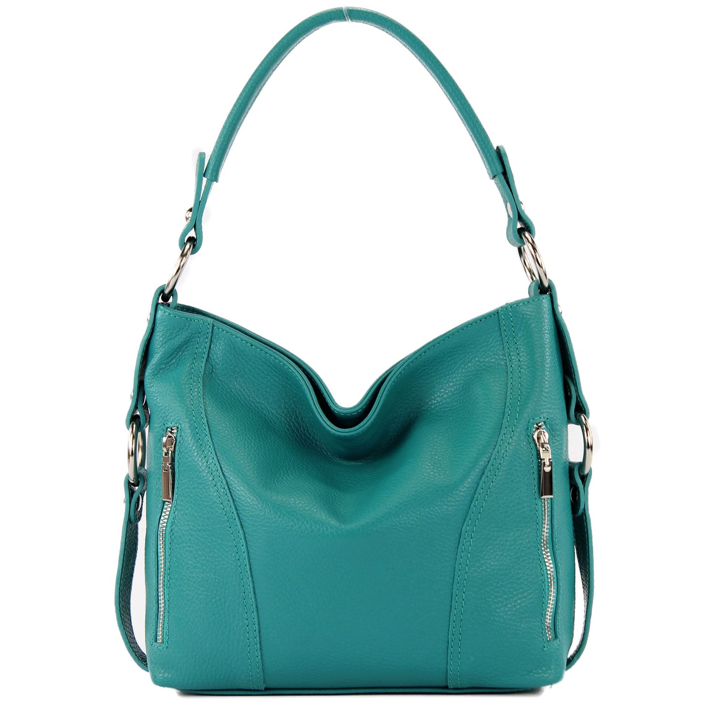 modamoda de T202 Damen Leder Henkeltasche Schultertasche handmade in Italy
