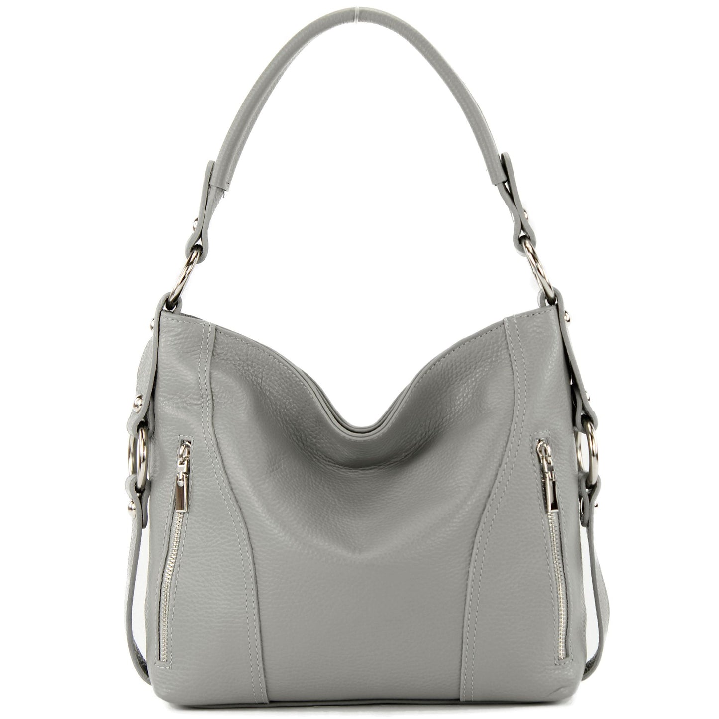 modamoda de T202 Damen Leder Henkeltasche Schultertasche handmade in Italy